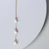 18-inch handmade Pearl And Pink Tourmaline Necklace with freshwater pearls and pink tourmaline on 14k gold plated sterling silver