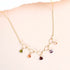 Rainbow Gemstone Mini Sparkler Necklace - GoldDelicate, handmade gemstone chain.
- Garnet, Citrine, Amethyst, Peridot Quartz and Champagne Quartz gemstones- 16 - 18" long with 2" extender- Spring ring clasp- 14kNecklacesPARKEN JEWELRYVettedArcRainbow Gemstone