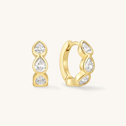 Small Marquise Hoops