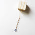 Tanzanite Quartz Yoga Pendant with labradorite accents on 14k gold plated sterling silver chain