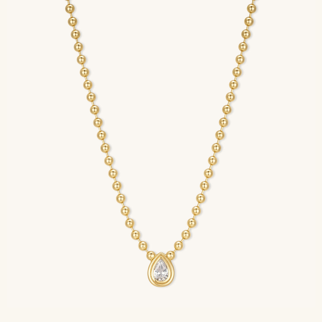Teardrop Diamond Necklace