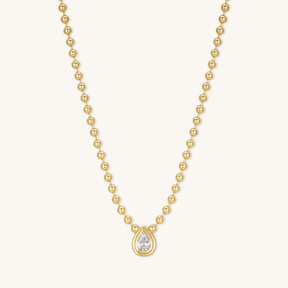Teardrop Diamond Necklace