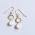 The Airie Earring white chalcedony gemstones 14k gold plated sterling silver French hooks